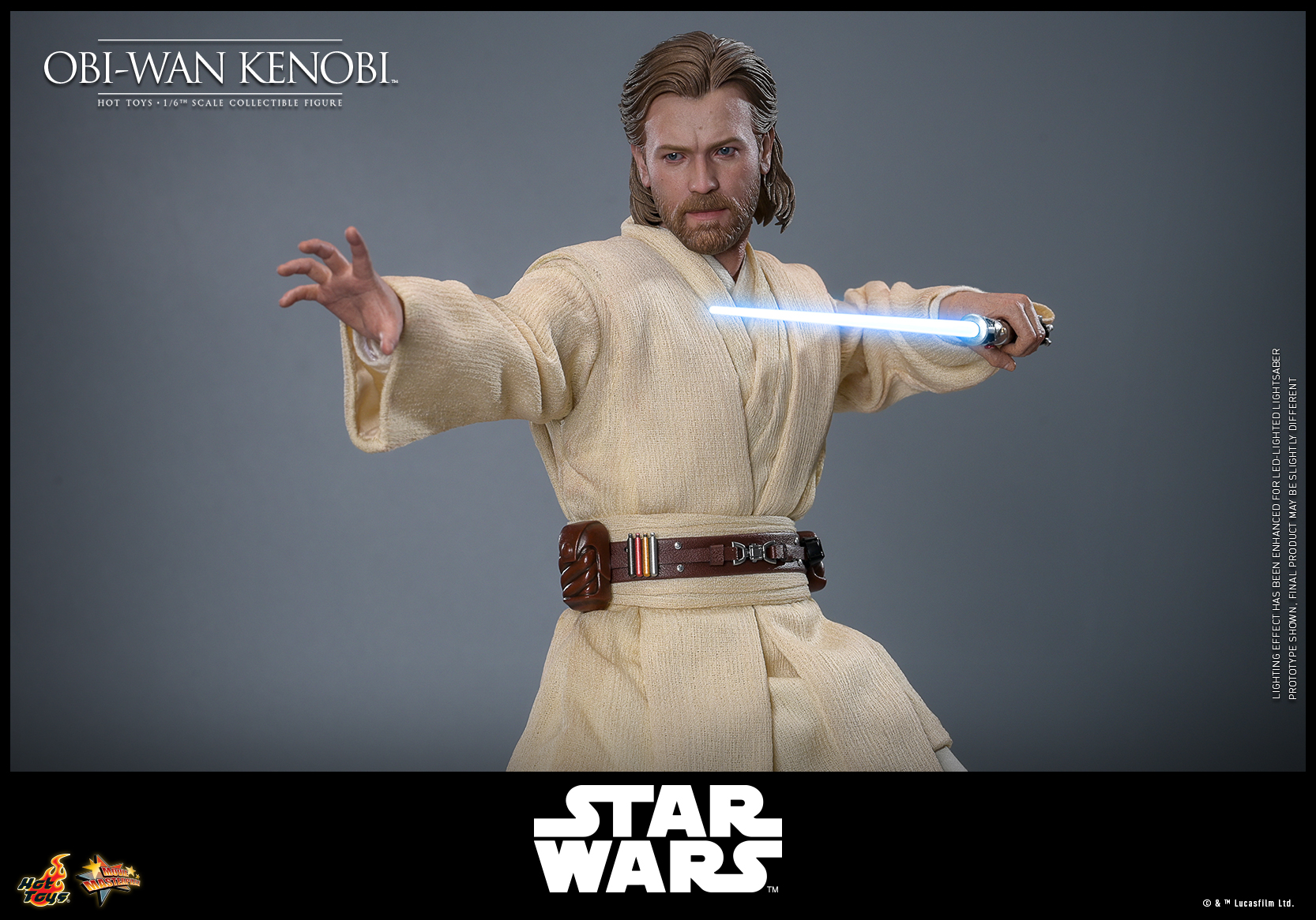 Hot Toys Star Wars Attack of the Clones - Obi-Wan Kenobi MMS808 (9) Hot Toys Star Wars Attack of the Clones Obi Wan Kenobi MMS808 9