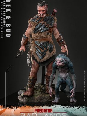 Hot Toys MMS873 Predator: Badlands – Dek (Bone Bison Armor) & Bud 1/6 Collectible Set