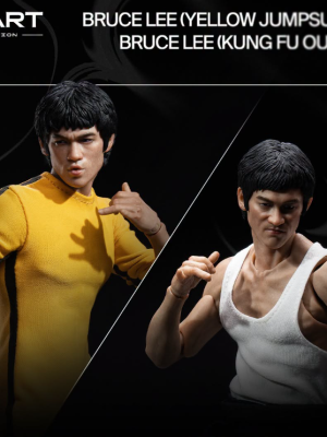 INART Action Bruce Lee (Yellow Jumpsuit) & (Kung Fu Outfit) 1/12 Action Figure