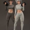 True1Toys JC2131 – Sporty Girl ZARA (Gray Hair Version) 1/6 Scale Action Figure 1 15322